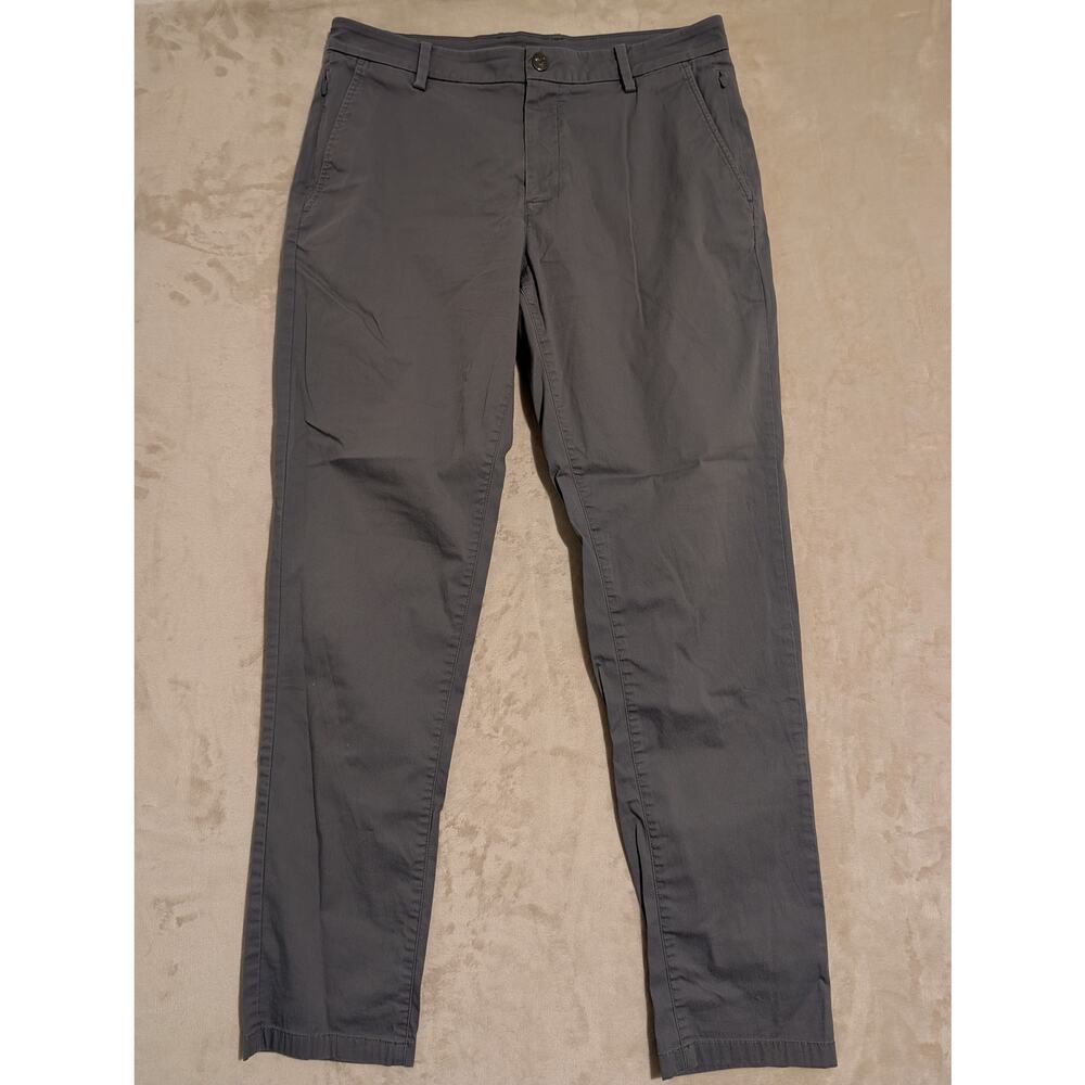 Birddogs Performance Stretch Pants Mens 34x32 Gray Lined Chino Golf Commuter